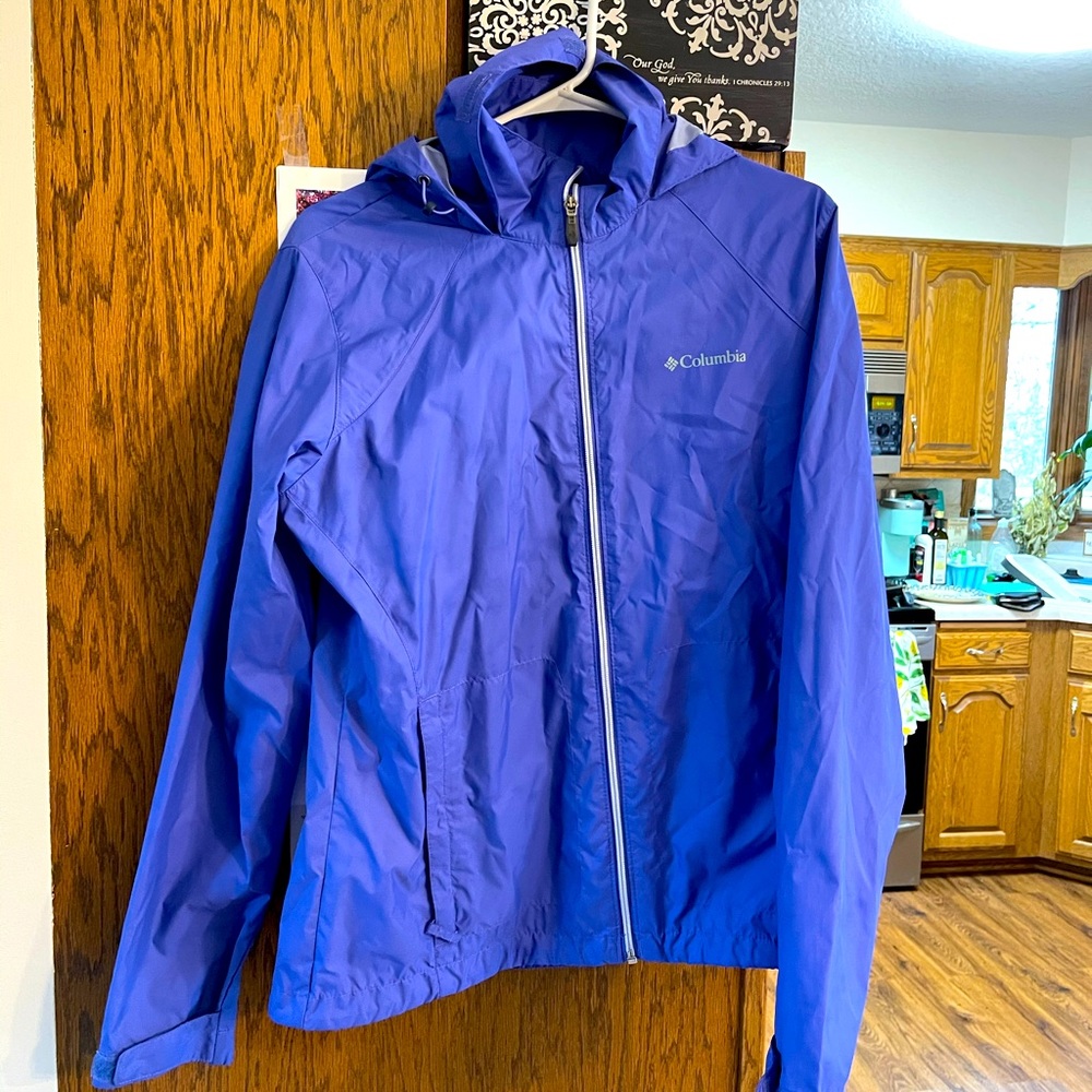 Lightweight Columbia rain jacket